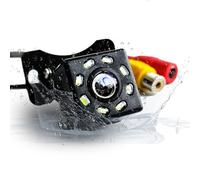 Auto Rückfahrkamera HD mit 170° Winkel Super Nachtsicht 8 LED wasserdichte | Rückfahrkamera Nachrüsten Einparkhilfe 6M RCA-Video Kabel, 12V HD Rückfahrkamera für Autos, Pickups, SUVs, Wohnmobile, Vans
