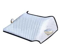 Auto Scheibenabdeckung für FIAT 500 Cabrio,Ultra-Dick Frontscheibenabdeckung Winter Winschutzscheiben Abdeckung Halbgarage für Auto Für Die Gegen, Schnee, EIS, Frost, UV Autozubehör