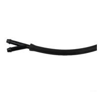 Auto Scheibenwaschanlage Jet Tube Schlauch mit Anschlüssen für Düsenpumpe Schwarz Gummi Kunststoff 100 cm Länge Auto Außenteile