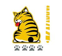 Auto Scheibenwischer Abziehbild Aufkleber,Auto Katze Reflektierender Aufkleber Auto Scheibenwischer Aufkleber Windschutzscheibe Dekoration Aufkleber Auto Heck Scheibenwischer Abziehbild Aufkleber