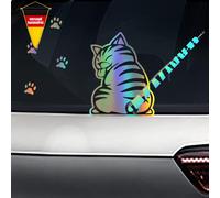 Auto Scheibenwischer Aufkleber lustiges Katzen-Design wasserdicht für Heckscheib
