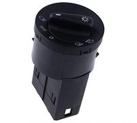 Auto Scheinwerferschalter, Asudaro Auto Hauptlichschalter Nebelscheinwerfer Licht Schalter Control Switch Kompatibel mit 1999-2004 Golf/Jetta/Bora MK4 1998-2004 Passat B5 / B5.5 1C0941531A,Schwarz