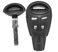 Auto Schlüssel 4 Tasten Gehäuse + Rohling für SAAB Funk Fernbedienung 9-3