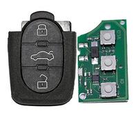 Auto Schlüssel Funk Fernbedienung 1x Gehäuse + 1x 433,9 MHz Sender Sendeeinheit 1J0959753B + 1x Batterie für VW SEAT Skoda