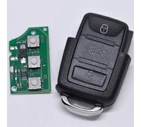 Auto Schlüssel Funk Fernbedienung 1x Gehäuse + 1x 433,9 MHz Sender Sendeeinheit 1J0959753P + 1x Batterie kompatibel mit VW SEAT SKODA