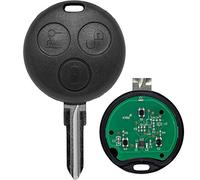 Auto Schlüssel Funk Fernbedienung 1x Gehäuse + 1x Rohling + 1x Sendeeinheit 433/434 MHz + 1x Batterie für SMART 450