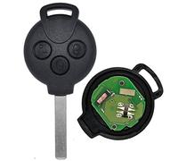 Auto Schlüssel Funk Fernbedienung 1x Gehäuse + 1x Rohling + 1x Sendeeinheit 433/434 MHz + 1x Batterie für SMART 451