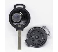 Auto Schlüssel Funk Fernbedienung 1x Gehäuse + 1x Rohling + 1x Sendeeinheit 433/434 MHz + 1x Batterie kompatibel mit SMART 451