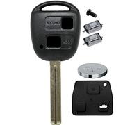 Auto Schlüssel Funk Fernbedienung 1x Gehäuse 2 Tasten TOY40 + 1x Tastenfeld + 2X Mikrotaster + 1x CR2016 Batterie für Toyota