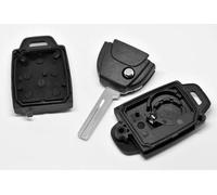 Auto Schlüssel Funk Fernbedienung 1x Gehäuse 5 Tasten + 1x Rohling NE66 + 1x CR2032 Batterie kompatibel mit Volvo
