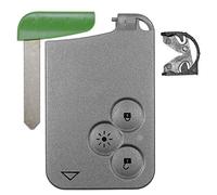 Auto Schlüssel Funk Fernbedienung 1x Keycard Gehäuse 3 Tasten + 1x Notschlüssel + 1x Batteriehalter für Renault