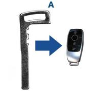 Auto Schlüssel Funk Fernbedienung 1x Smartkey Notschlüssel Rohling kompatibel mit Mercedes Benz E-Klasse W213 S213 C213 W238