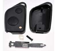 Auto Schlüssel Funk Fernbedienung 2 Tasten Gehäuse + Rohling für Citroen Saxo Peugeot 106 306