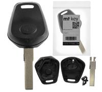 Auto Schlüssel Funk Fernbedienung 1x Gehäuse 1 Taste + 1x Rohling HAA kompatibel mit Porsche