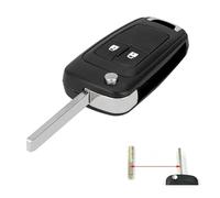 Auto Schlüssel Gehäuse für Opel Mokka 2012-, 2 Tasten Schlüsselanhänger Gehäuse Kratz und Stoßfest Funkschlüssel Auto Ersatzschlüssel