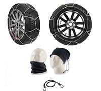Auto SCHNEEKETTEN FÜR Reifen RADKETTE FÜR Reifen 225/55R18 Kreis 18" (18833N) 9-MM-Rhombus-KOMPAKT-Abschnitt D-MESH. ZUGELASSEN NACH Uni 11313: 2010 UND ONORM EISSICHER