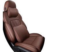 Auto-Schonbezüge Für Kia Für Sportage 2023 Custom Fit Auto Sitzbezug Zubehör Wasserdichte Kunstleder Accessories(Braun,DE)