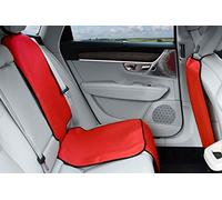 Auto Schutzdecken für Autositze Autoabdeckungen - perfekte Sitz Schutz - Rot - Autositzschoner, Kindersitzunterlage mit dickster Polsterung aus Kunstleder wasserdicht