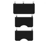 Auto Schutzmatte Magnetisch Für Werkstatt Reparatur | Starke Magnete, rutschfest, 3-teiliges Set, vorne und Seite, schwarz