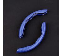 Auto Segmentierter Anti Rutsch Lenkradhüllen für Skoda Rapid Karoq Kamiq Kodiaq Kodiaq GT Lenkradschoner Zubehör Innenausstattung,A-Blue