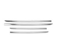 Auto Seitenschweller-Set Edelstahl Chrom Seitentür Karosserie Zierleisten Röcke Kratzfeste Abdeckung Trim Für Kia Für Karneval KA4 2021 2022 2023 2024 Auto Seitenschweller(Steel Chrome)