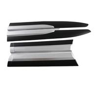 Auto Seitenschweller-Set Für Toyota Für Fortuner 2022 + Auto Stil Tür Seite Körper Rock Rand Trim Mit Logo Schutz Dekoration Zubehör Außen Aufkleber Auto Seitenschweller