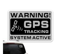 Auto Sicherheits Sticker - GPS Überwachung Hinweis Aufkleber, Wetterfeste Anti Diebstahl Markierung, Kompaktes Warnschild Design | Sichtbarer Schutz Hinweis Für PKW Scheibe Außenbereich Einsatz
