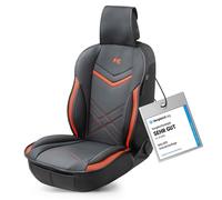 Auto Sitzauflage Walser Rey sportlicher Sitzschoner Leder in Rot / Schwarz