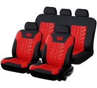 Auto Sitzbezüge für Mitsubishi Space Star 2.GEN 2.gen 2017-2021 2022 2023 2024 2025 2026, Autositzbezüge Sets Sitzschoner Vorne und Hinten Schonbezüge Innenraum Zubehör,A-Red