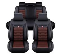 Auto Sitzbezüge für V-W Passat B8 Variant/Passat Variant Alltrack 2016-2022, Leder Autositzbezüge Sets, 5 Sitzer Schonbezüge Sitzschoner Vorne Hinten Wasserdicht Sitzauflage Accessories(D(Black Coffee
