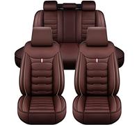Auto Sitzbezüge kompletter Satz Individuell,für Ford S-MAX 2006-2015 Leder Vorne Hinten Rücksitze Abdeckung Schutzkissen Auto Innenausstattung,A_Coffee