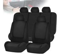 Auto Sitzbezüge Komplettset für Toyota Aygo X AB70 2021 2022 2023 2024 2025, Auto-Schonbezüge, Autositzbezüge Set für Vordersitze und Rückbank,Black