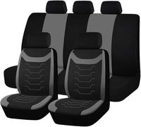 Auto Sitzbezüge Sets für Skoda Rapid Karoq Kamiq Kodiaq Kodiaq GT, Schonbezüge Autositz Stoff Vordersitze Rückbank Atmungsaktiv Sitzschoner Zubehör,Grey