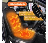Auto Sitzheizung 12V DeLuxe 2 Heizstufen beheizbare Sitzauflage Heizkissen PKW