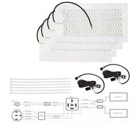 Auto Sitzheizung 12V DeLuxe 2 Heizstufen beheizbare Sitzauflage Heizkissen PKW..