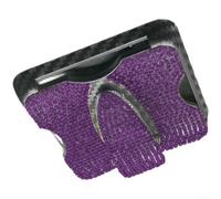 Auto Sonnenblende Brillenhalter Clip 360° Drehbar Auto Sonnenblende(Purple Diamond)