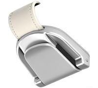 Auto Sonnenblende Brillenhalter Clip Zinklegierung für Tickets Ausweise Aufbewahrung Schwarz (Beige)