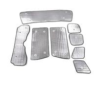 Auto Sonnenblende Frontscheibenabdeckung Für Toyota Für FJ Für Cruiser 2007-2022 Folie Auto Frontscheibe Volle Fenster Glas Sonnenschutzdach Faltbare(8 PCS)
