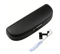 Auto Sonnenbrillenhalter für Honda Accord Civic CR-V Elysion 2013-2023, Anti-Rutsch-Sonnenblende Brillenetui Clip, werkzeuglose Installation, Beige (Schwarz)