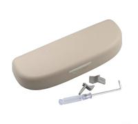 Auto-Sonnenbrillenhalter für Honda Accord Civic CR-V Elysion 2013-2023, rutschfeste Sonnenblende, Brillenetui-Clip, werkzeuglose Installation, Beige (Beige)