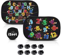 Auto Sonnenschutz Kinder mit Saugnapf | Sonnenschutzfolie Schwarz