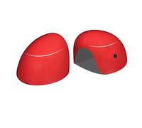 Auto Spiegelkappen Für Mini Für Cooper F54 F55 F56 F57 F60 2015-2019 Rückspiegel Shell Außen Abdeckung Links Rechts Seite Flügel Kappe Rückspiegelgehäuse(Red,With Hole (15-19))