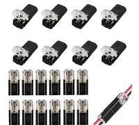 Auto Stecker Steckverbindung Steckverbinder 20 Stück18-22AWG Wasserdicht Kabelverbinder 2-Polig Kabel Steckverbinder Stecker Verbinder Niederspannung Für Auto KFZ LKW Kayak Boot