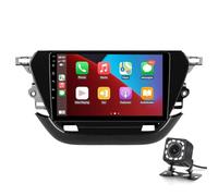 Auto Stereo Für Opel Corsa F 2019-2023 Mit Carplay Android Auto 9 Zoll Touchscreen Android 14 Auto Radio Mit GPS-Navigation HiFi Bluetooth Fm RDS SWC Backup-Kamera(Color:4-Core 1+16G)