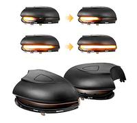 AUTO-STYLE Satz LED Außenspiegel-Blinker kompatibel mit Volkswagen Jetta VI 2011- & Eos 2009- & Passat 3C 2011-2014 & CC 2008- & Beetle 2011- & Scirocco 2008- - Smoke - inkl. dynamischem Lauflicht