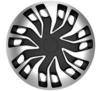 AUTO-STYLE Satz Radzierblenden Fast-VAN 16-Zoll Silber/Schwarz (Sphäre)