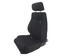 AUTO-STYLE Sportsitze 'Retro II' - Schwarz - Doppelseitig Verstellbare Rückenlehne - inkl. Laufschienen