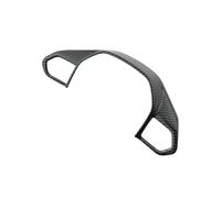 Auto Styling Zierleisten Dekorativer Lenkradbezug-Patch Für Peugeot E-208 508 208 3008 GT 4008 5008 2016-2023 Zierring(Kohlefaser)