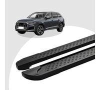 Auto Trittbretter Schweller Schrittstangenschutz Türschweller Schutz Einstiegsleisten Seitenstufen Kompatibel/Ersatz für Q7 ab Baujahr 01/2015 Soma Schwarz mit ABE und ABE