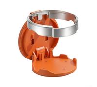 Auto-Tür Getränkehalter Klappbar ABS Kunststoff Schwarz(Orange) | Platzsparendes Design, zusammenklappbar, extra Stauraum, clutter-free Interior, für ideal für Pendler